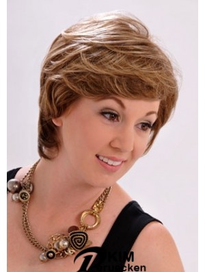 10  inchStylish Straight mit Pony Brown Short Perücken