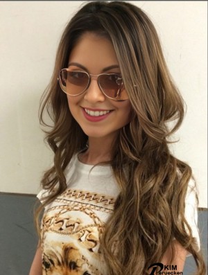 Style Brown 24  inchgewellte lange geschichtete  Perücken