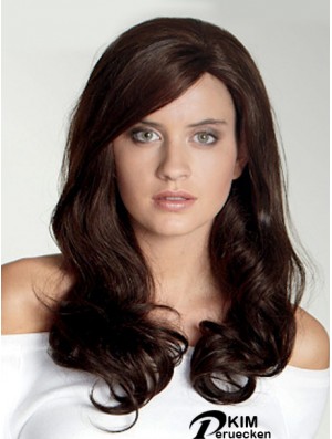 Wellig mit Pony Long Auburn Schöne Lace Front Perücken