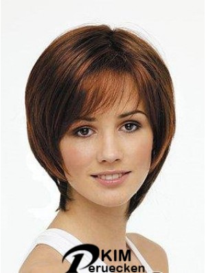 Kinnlänge Auburn Incredible 11  inchStraight Bob Perücken