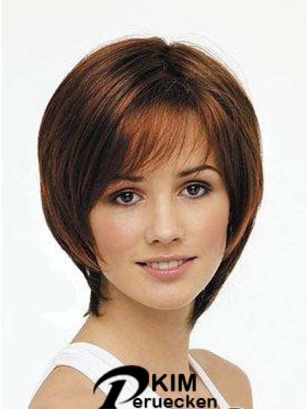 Kinnlänge Auburn Incredible 11  inchStraight Bob Perücken