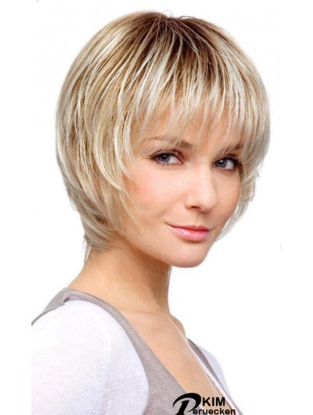 Kinnlänge Blond Geeignete 10  inchStraight Bob Perücken