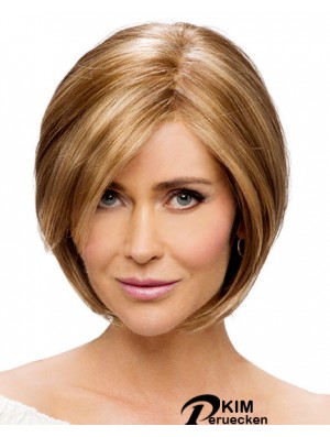 Monofilament Straight Chin Length Synthetic Kaufen Sie die blonde Bob Perücke
