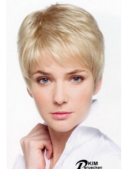 Petite Monofilament Perücken Mit Lace Front Cropped Length Boycuts