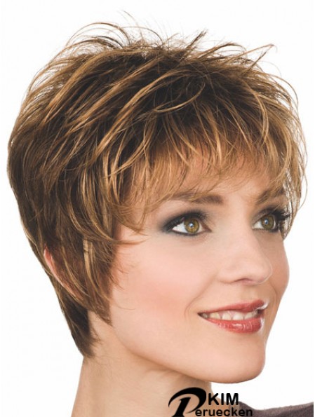 Boycuts Straight Auburn Capless Wunderschöne kurze Perücken