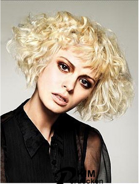 Layered Wavy Blonde Capless Schöne kurze Perücken