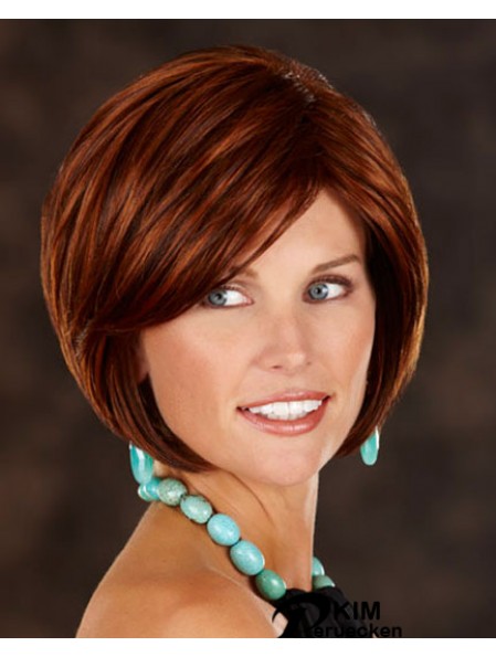 Kinnlänge gerade Capless Auburn Exquisite Bob Perücken