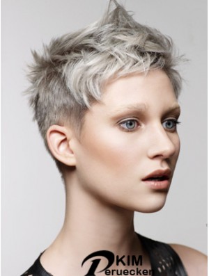 Lace Front Boycuts Short Straight 8 Zoll Convenient Fashion Perücken