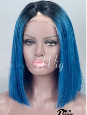 Kinn Länge Straight Bobs Full Lace 14  inchGünstige schwarze Frauen Perücken