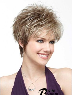 Boycuts Cropped Blonde UK Perücken Online
