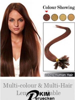 Auburn gerade Frisuren Nagel / U-Spitze Haarverlängerungen
