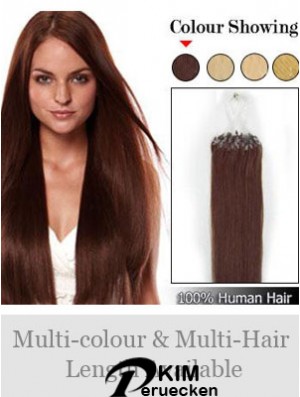 Online Auburn Straight Micro Loop Ring Haarverlängerungen