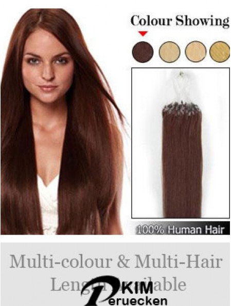 Online Auburn Straight Micro Loop Ring Haarverlängerungen