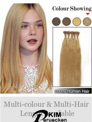 Blonde Straight Stick / I Tip Haarverlängerungen