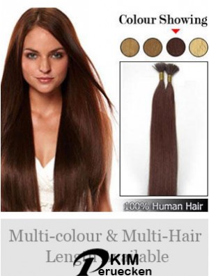 Auburn Straight Stick / I Tip Haarverlängerungen