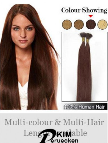 Auburn Straight Stick / I Tip Haarverlängerungen