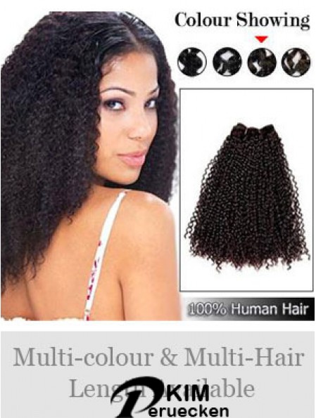 Curly Remy Menschenhaar Brown Natural Weft Extensions