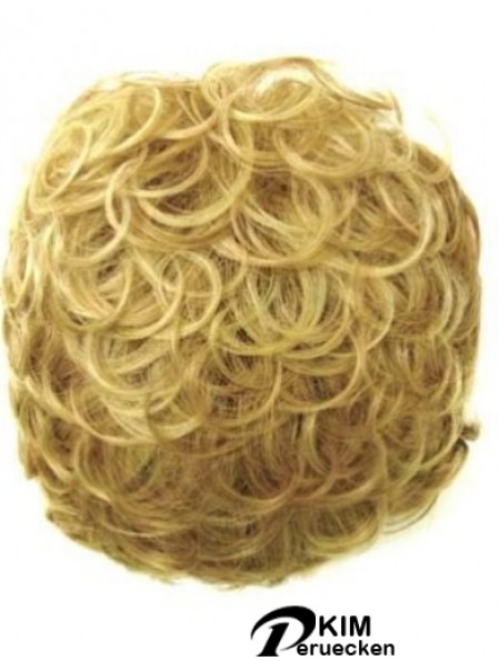 Unglaubliche blonde lockige synthetische Clip in Haarteilen