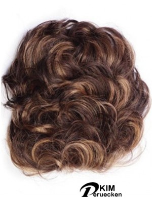 Gute Auburn Curly Remy Echthaarspange in Haarteilen