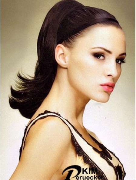 No-Fuss Auburn Straight Synthetikclip in Haarteilen