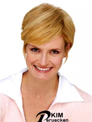 Discount Blonde Straight Synthetic Clip In Haarteilen